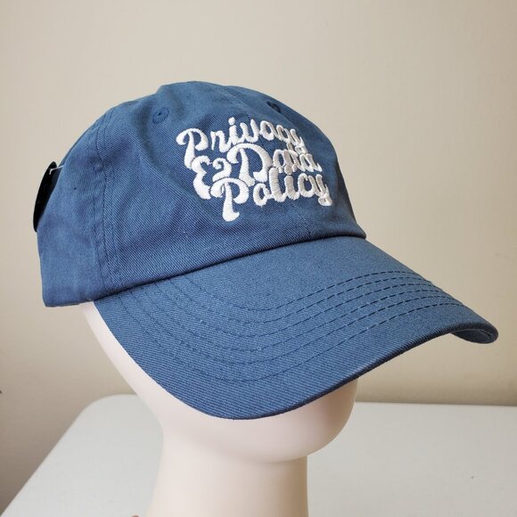 Imperial X210B Unisex Blue "Privacy & Data Policy"The Original Cotton Buckle Cap - Picture 1 of 11